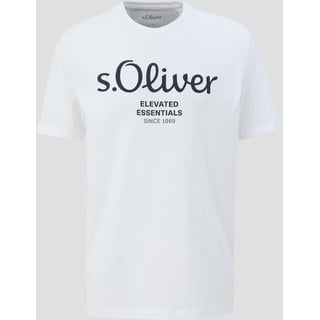 S.Oliver T-Shirt aus atmungsaktiver Baumwolle s.Oliver white