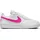 Court Borough Low Kinder White/Laser Fuchsia 38