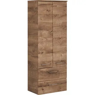 Saphir Quickset Badschrank 50 x 136,1 x 33 cm Braun