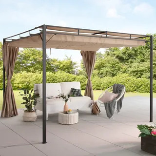 Konifera Milos 3 x 3 m inkl. Seitenteile Beige