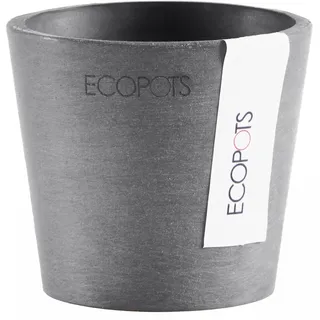 ecopot Amsterdam Mini Ø 8 x 8 cm Grau