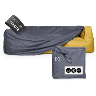 Lumaland Wetterschutzhaube für 3 Modulare Elemente 200 x 100 x 100 cm Grau