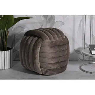 Dmora Pouf Karori 45x45x45h cm Grau, Kubische Form