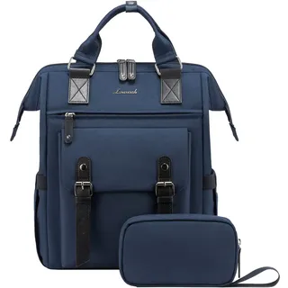 LOVEVOOK Rucksack Damen Groß, 17 Zoll Laptoptasche Schulrucksack Mädchen Teenager Reiserucksack Arbeitstasche mit Datenkabel-Beutel, Wasserdicht Schultasche Rucksäcke Daypacks für Schule Uni Business