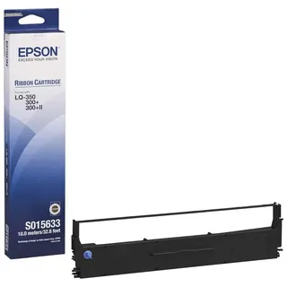 Epson SIDM Black Ribbon Cartridge, - LQ-350 - LQ-300 - LQ-300+ - LQ-300+II, Schwarz, Punktmatrix, 2500000 Zeichen, Schwarz, China