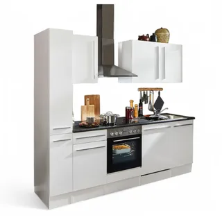 BASIC by Balculina Küchenzeile Jazz 250 cm weiß