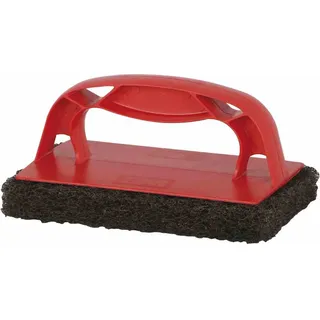 Scotch-Brite 710-0195551 Grillbürste mit Handblock, rot/schwarz - Rot