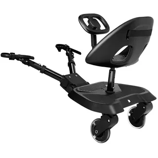 Kikkaboo Ally Xl Universeller Kinderwagentisch Mit Sitz - Black - One Size