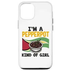 Hülle für iPhone 13 Pro Guyana Food Pepperpot, Flagge Guyanas, Herren und Damen, Heritage