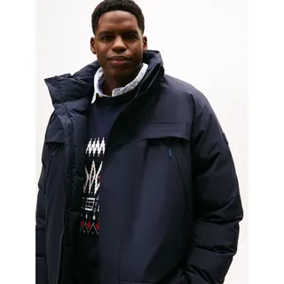 Funktionsjacke "PADDED JACKET", Herren, Gr. 4XL, blau (desert sky), Web, Obermaterial: 100% Polyamid, TOMMY HILFIGER BIG & TALL, unifarben, regular fit normal, Rundhals, eingesetzt gerader Abschluss, Jacken Funktionsjacke, Winterjacke, Outdoorjacke, Steppmantel; Große Größen