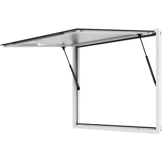 Vevor Imbissfenster für Imbisswagen 1220 x 915 mm Servicefenster aus Aluminiumlegierung für Imbisswagen, bis zu 85° schwenkbares Servierfenster mit Markisentür & Zughaken, für Imbisswagen