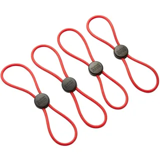 Kuhn Rikon Rot 21084 Elastische Schnellverschlüsse 4-Set, Silikon,