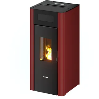 FreePoint Pelletofen Amaranto 9 Stahl Bordeaux 2,5-9,5 kW EEK: A+