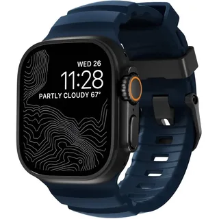 Nomad Rocky Point Band for Apple Watch 49/45/44/42mm - Black/Atlantic