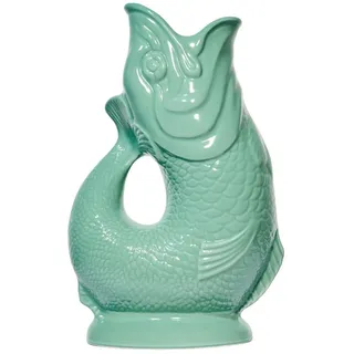 Gluckigluck Karaffe mit „Gluck-Gluck“-Geräusch 27,5/17/9,5 cm , Jadegrün , Keramik , Tiere , 1.2 L , Organisch , handgemacht , Geschirr, Kannen & Karaffen, Wasserkaraffen & Krüge