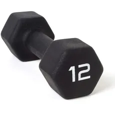 CAP Barbell Neoprene Coated Single Dumbbell, Black, 12-Pound