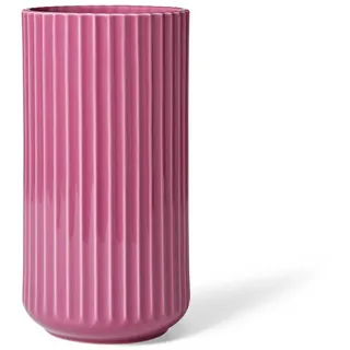 Lyngby Vase, Porzellan, Lila, 20,5x11x11