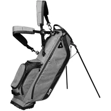 Sunday Golf Ryder Standbag: Leichtes Golfbag, 2,22 kg, mit Wasserdichten Reißverschlüssen, 7 geräumigen Taschen, Das ideale Golf Standbag für bis zu 14 Schläger. (Heather Gray)