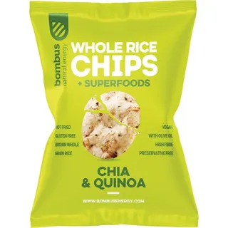 Bombus Whole Rice Chips Reis-Chips Chia & Quinoa 60 g
