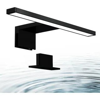 B.K.Licht LED Spiegelleuchte, schwarz, 1xLED-Platine/5W