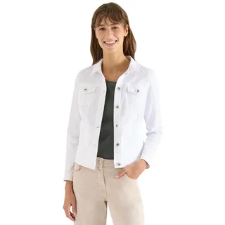 Cecil Jeansjacke mit Brusttaschen und Knöpfen White XL