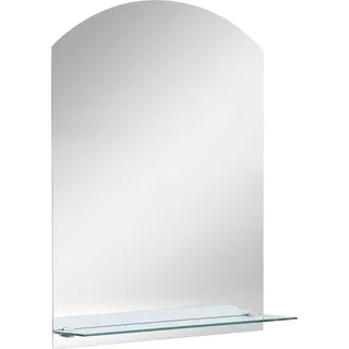 vidaXL Wandspiegel mit Regal 20×40 cm Hartglas - Silber