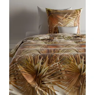 Zo!Home Bettwäsche Aliotti 1 Bettwäsche 155x220cm mit 1 Kopfkissen 80x80cm 100% Baumwolle Brown - Braun