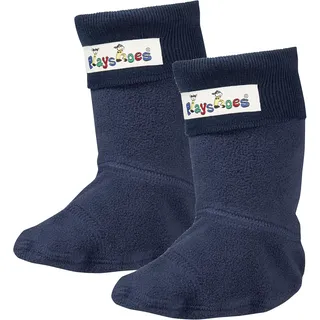 Playshoes Unisex Kinder Stiefel-Socke Füßling, marine, 24/25 EU