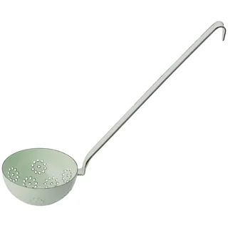 Riess, 0310-006, Schaumlöffel 9, CLASSIC - BUNT/PASTELL, Farbe Nilgrün, Durchmesser 9 cm, Höhe 8 cm, Emaille