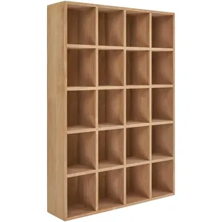 Mid.you Wandregal , Kieferfarben , Holz , Kiefer , massiv , Holz , 44x63x10 cm , hängend , Holzmöbel, Holzregale, Wandregale Holz
