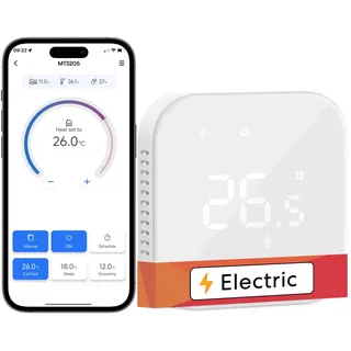Meross Smart Elektrische Thermostat WLAN Fußbodenheizung Raumthermostat