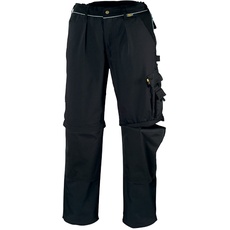 Bild von 2-in-1 Arbeitsbundhose Canvas 320 mit Cordura, 4031301028321,Schwarz( Black) ,52