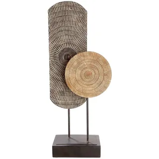Gilde Casablanca by GILDE Skulptur Carve auf Sockel", naturfarben