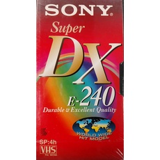 Sony - VHS, DX Qualität, 240 Minuten Video-Kassette
