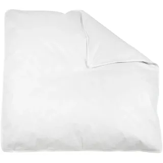 ZOLLNER Baby Bettdecke 80x80 cm, 70% Federn / 30% Daunen ca. 350 g Füllung - Weiß