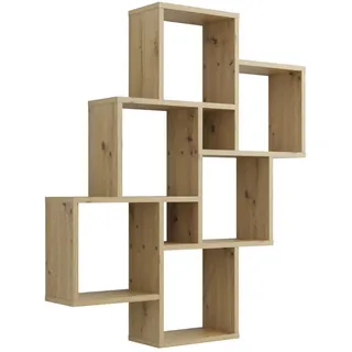 FMD Wandregal 81,2 x 94,3 x 15,7 cm Beige