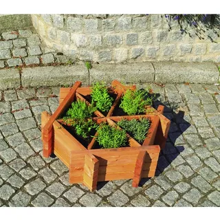 Promadino Kräuterbeet 76 x 72 x 27 cm Honigbraun