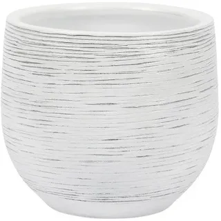 Blumentopf Passion for Pottery Le Havre Keramik Ø 20 cm H 18 cm weiß
