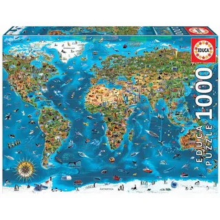 Educa - Weltwunder, 1000 Teile Puzzle