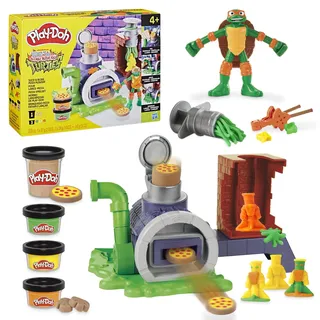 PLAY-DOH Teenage Mutant Ninja Turtles Pizza Spielset Knete mit Pizzaofen 4 Dosen