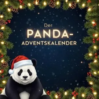 Adventskalender Buch Panda mit Rezepten, Bastelanleitungen und Wissen über Pandas