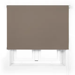 Blindecor Transparentes Premium-Rollo nach Maß, Farbe: Braun, 70 x 240 cm (B x H), Stoffgröße 67 x 235 cm, lichtdurchlässiges Rollo mit 38 mm Rohr, robuster und eleganter