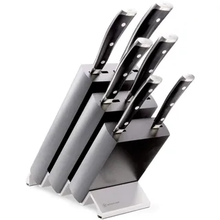 WÜSTHOF Classic Ikon Messerblock mit 6 Messern, Schwarz