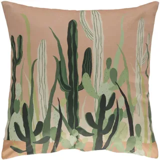 home&you Kissenbezug Kalyteros , Orange , Textil , 45x45 cm , Heimtextilien, Bezüge, Kissenbezüge