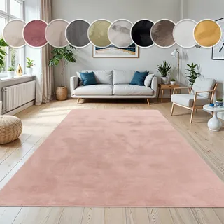 Paco Home »Kunstfell Soft 380« rechteckig 14 mm Höhe Langflor, Kuschelteppich - besonders weich, Uni-Farben,