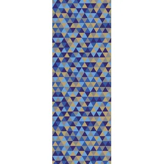 Queence Vinyltapete »Debora« 3D-Optik Motiv bedruckt clean glatt 90x250cm, selbstklebend, kinderleichte Anbringung,, Sticker, bunt