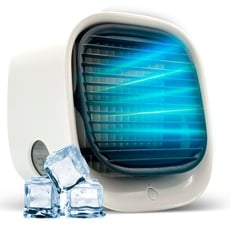 Blarie FreezeMax Tragbarer Luftkühler, leiser persönlicher Ventilator, erfrischend, schnell, tragbar, effizient, ultrasicher, bekämpft hohe Temperaturen mit Freeze Max