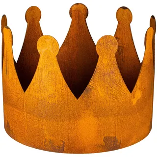 Blümelhuber Krone zum Bepflanzen in Rostoptik - Ostern Deko Frühling - Balkon Deko Garten - Osterdeko für Draußen