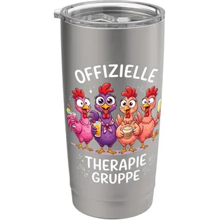 Offizielle Therapie Gruppe Hühner Doppelwandiger Edelstahl-Thermobecher
