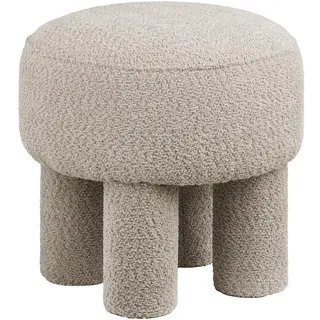 Pouf , Grau , Textil , 43x43x43 cm , Wohnzimmer, Sessel, Hocker & Hockerbänke, Poufs